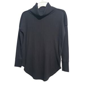 Anthropologie Maeve Cowl Neck Waffle Knit Thermal Tunic